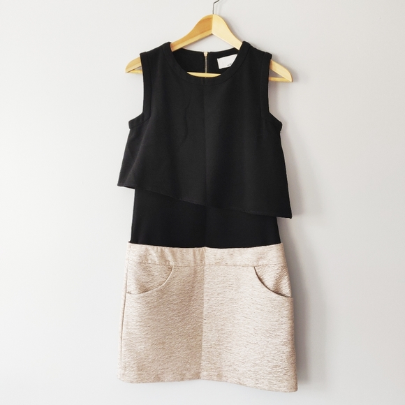 3.1 Phillip Lim Dresses & Skirts - 3.1 Phillip Lim shift dress w/ pockets black/cream